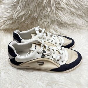 Diesel size 10.5 White and Navy Casual Sneakers